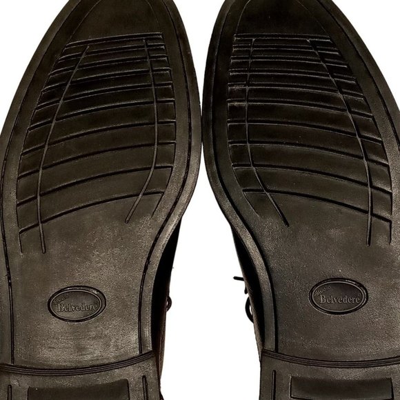 Belvedere Studio Oxford Shoes  DUKE  sz 11D  Black Cap Toe Leather  Brazil  EXC main image 8